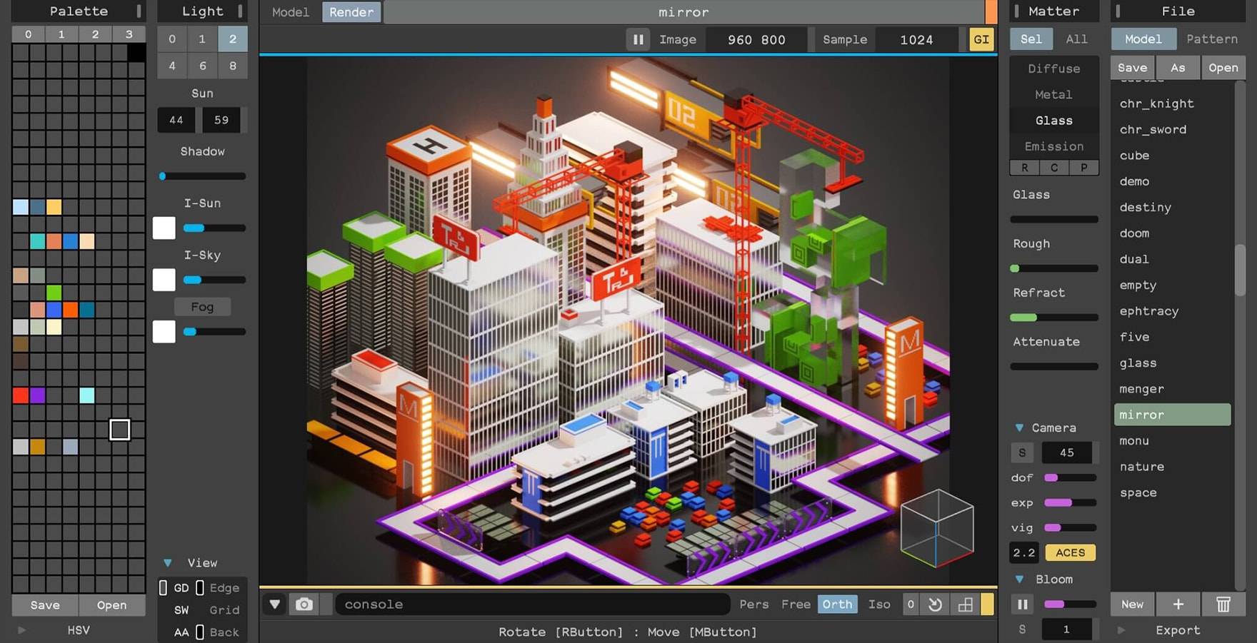 MagicaVoxel 0.99.4.2 像搭积木一样做3D场景