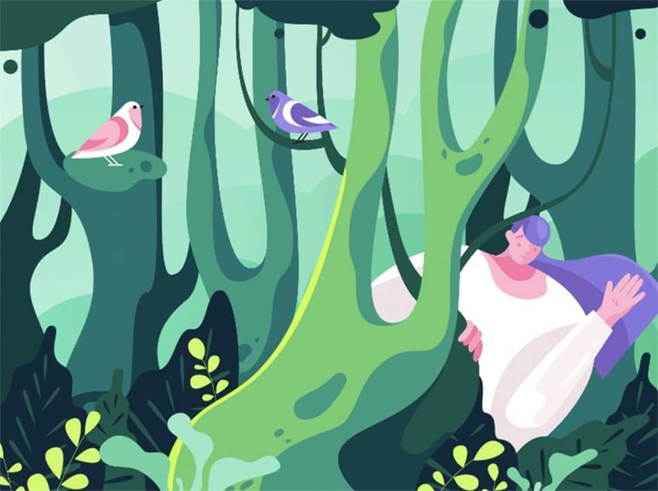 前字节跳动设计师出品！22天帮你系统掌握扁平插画绘制！