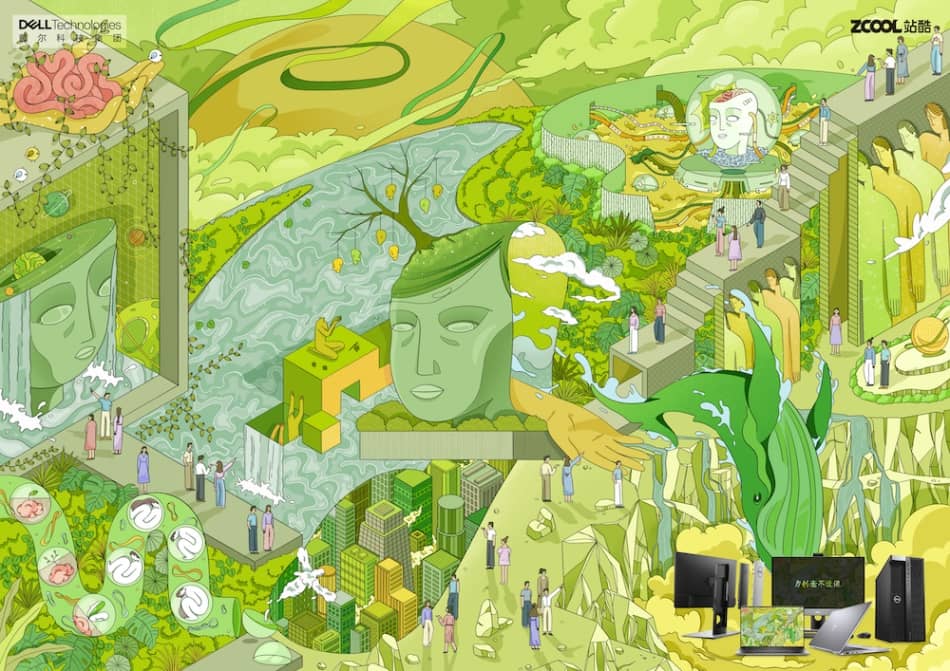 前字节跳动设计师出品！22天帮你系统掌握扁平插画绘制！