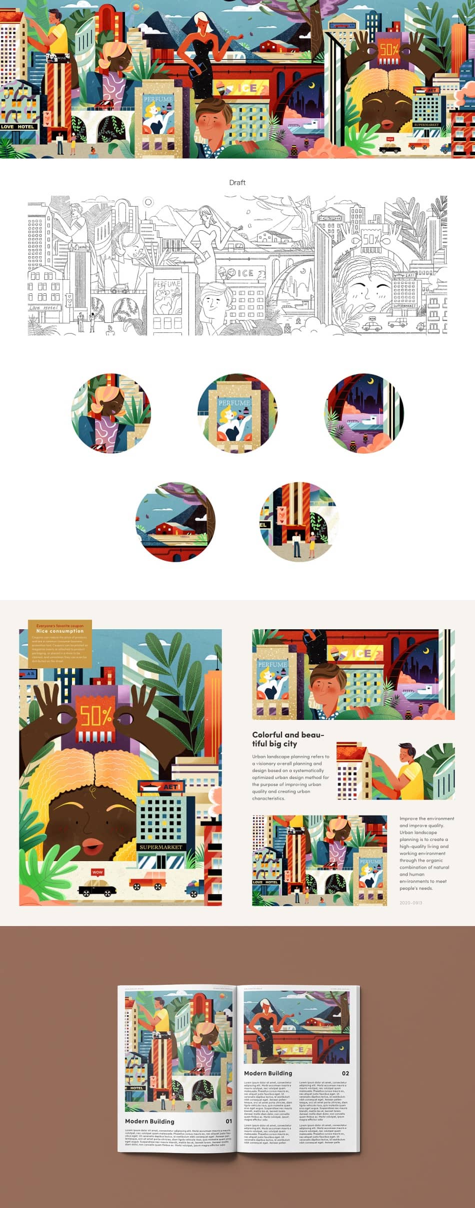 前字节跳动设计师出品！22天帮你系统掌握扁平插画绘制！