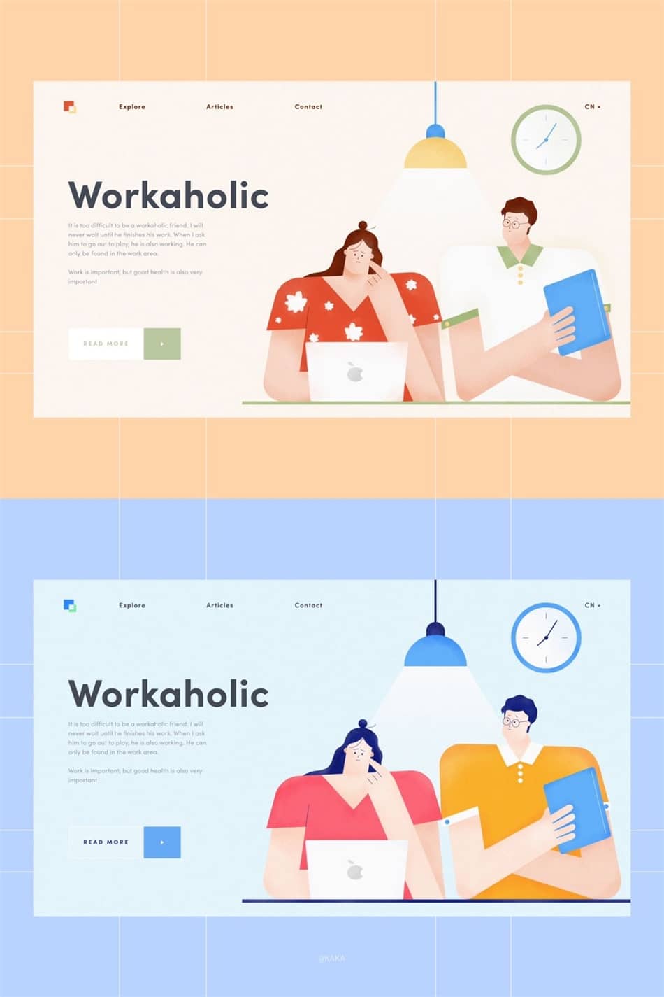 前字节跳动设计师出品！22天帮你系统掌握扁平插画绘制！