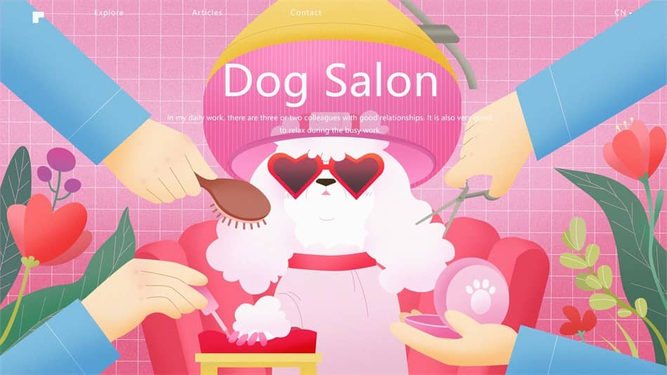 前字节跳动设计师出品！22天帮你系统掌握扁平插画绘制！