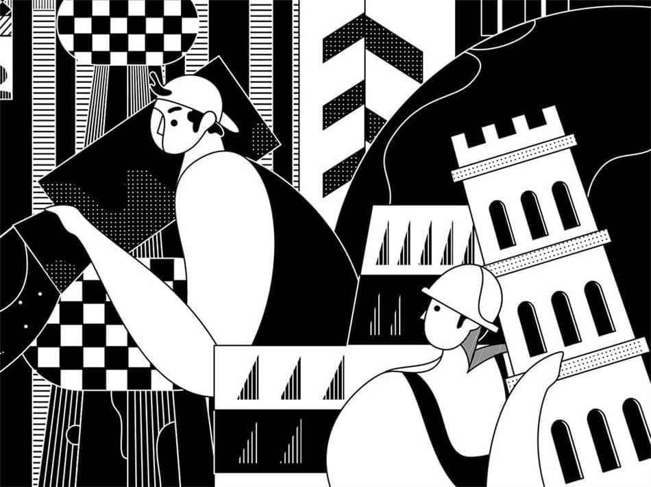 前字节跳动设计师出品！22天帮你系统掌握扁平插画绘制！