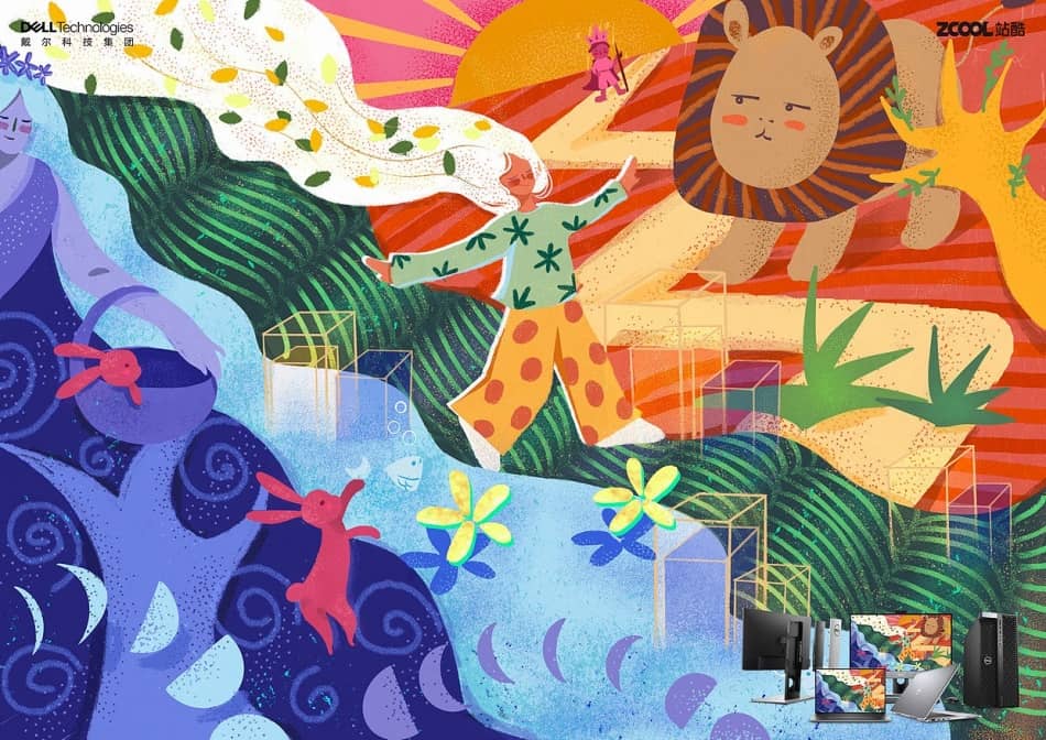 前字节跳动设计师出品！22天帮你系统掌握扁平插画绘制！