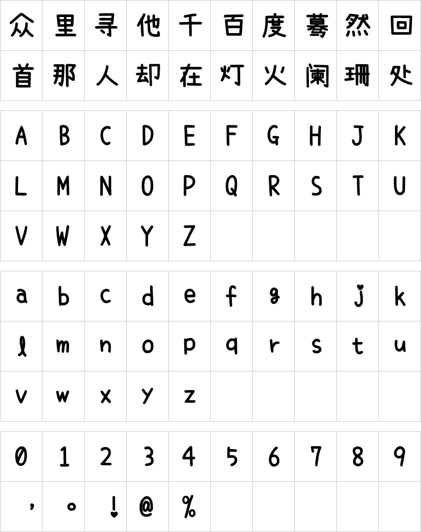 內海字體
