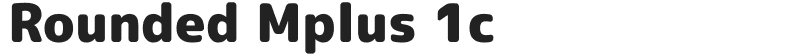 Rounded Mplus 1c