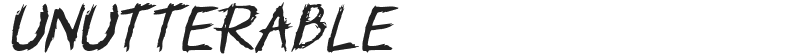 Unutterable