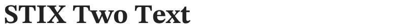 STIX Two Text