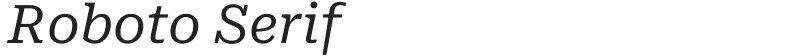 Roboto Serif