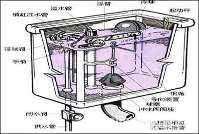 后排马桶结构图 后排马桶