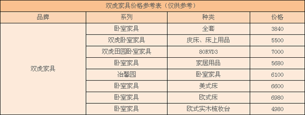 双虎家具