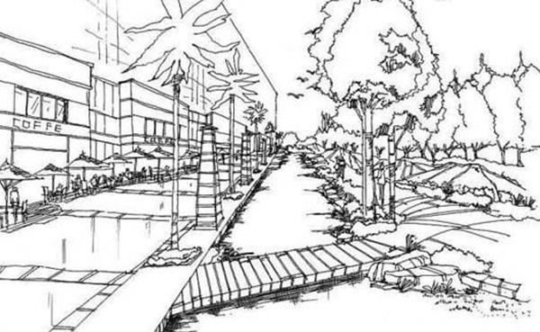 素描风景画图片大全 素描风景画