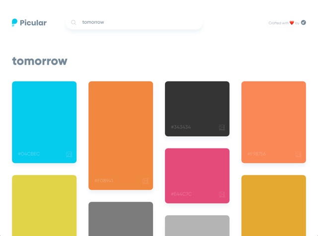 色彩界的 Google！给关键词就能帮你找配色的Picular