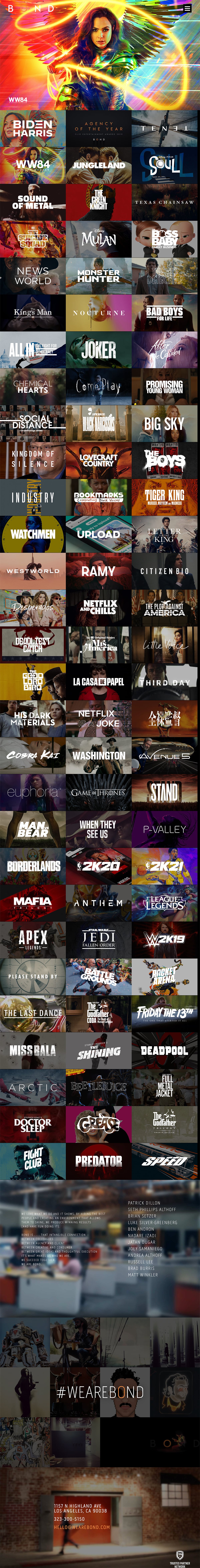 用超多案例,帮你了解《神奇女侠1984》背后的顶级设计机构BOND