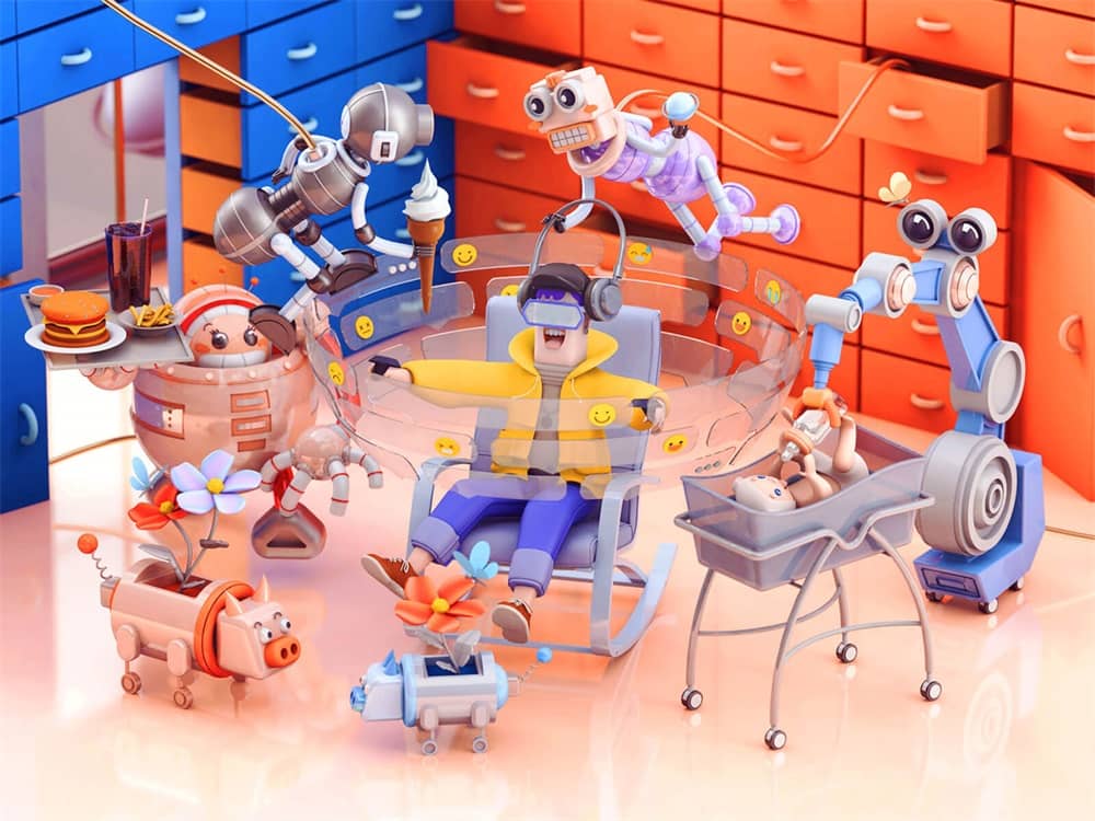 百万人气高手出品!创意描边插画绘制指南(附3D化教程)