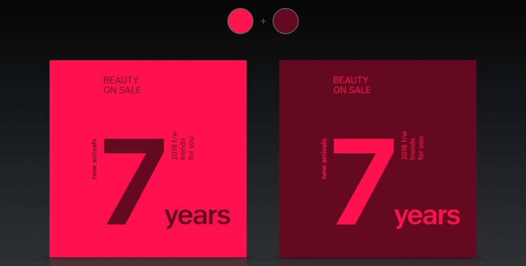 所谓配色达人,就是一次出48个方案