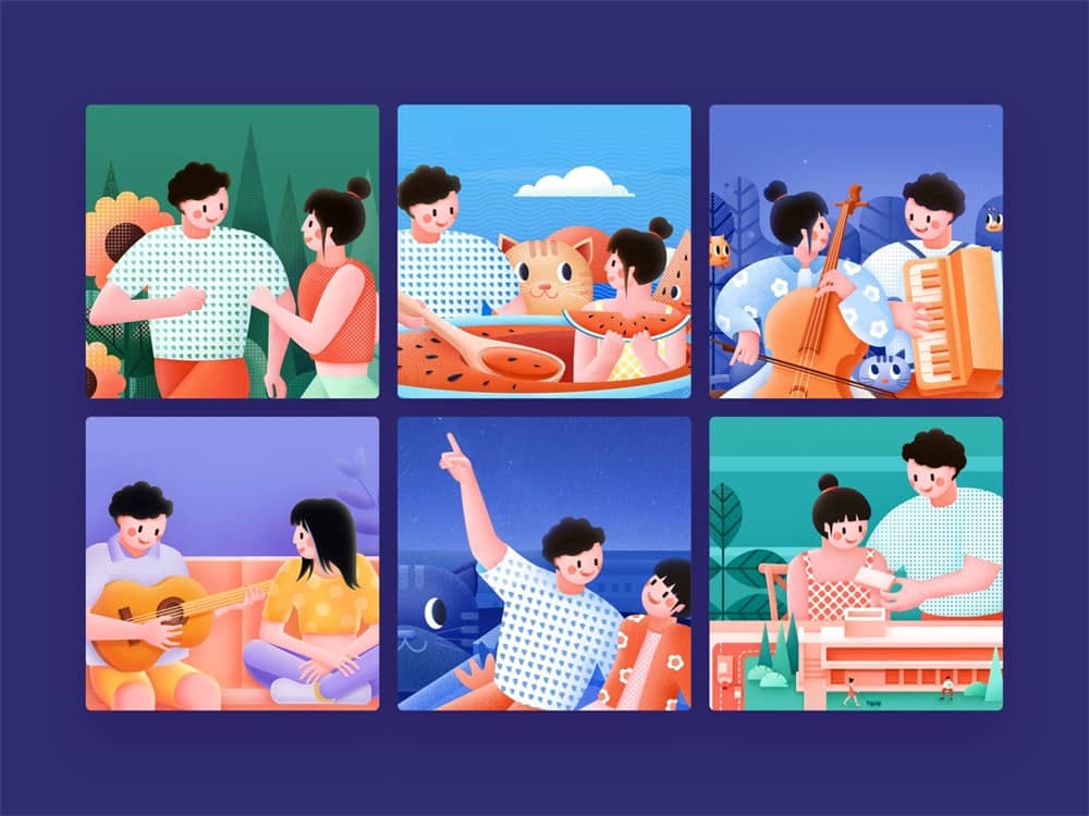 百万人气高手出品!创意描边插画绘制指南(附3D化教程)