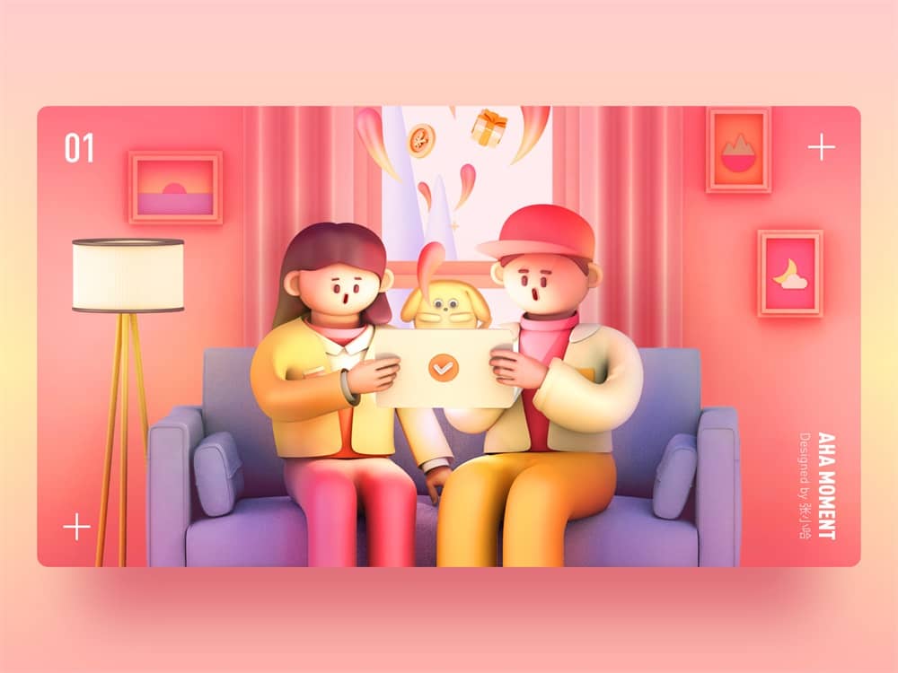 百万人气高手出品!创意描边插画绘制指南(附3D化教程)