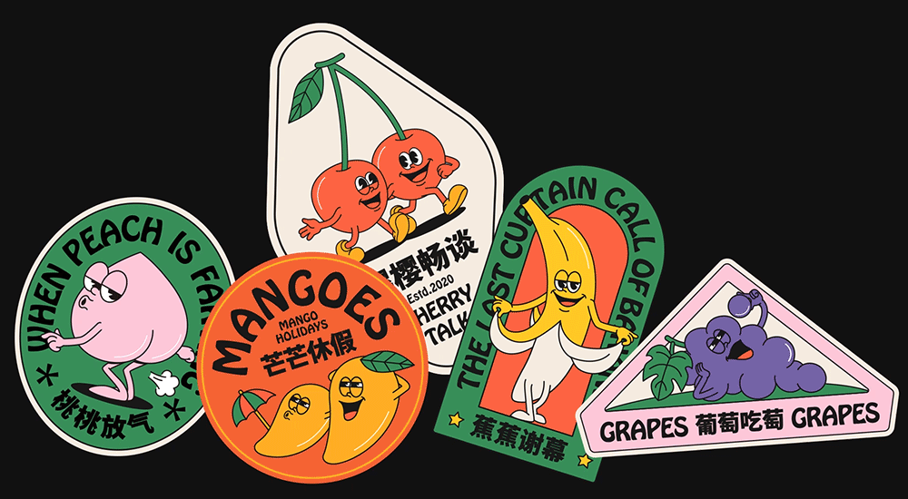 贴纸设计过程全解析,原来设计贴纸这么简单!