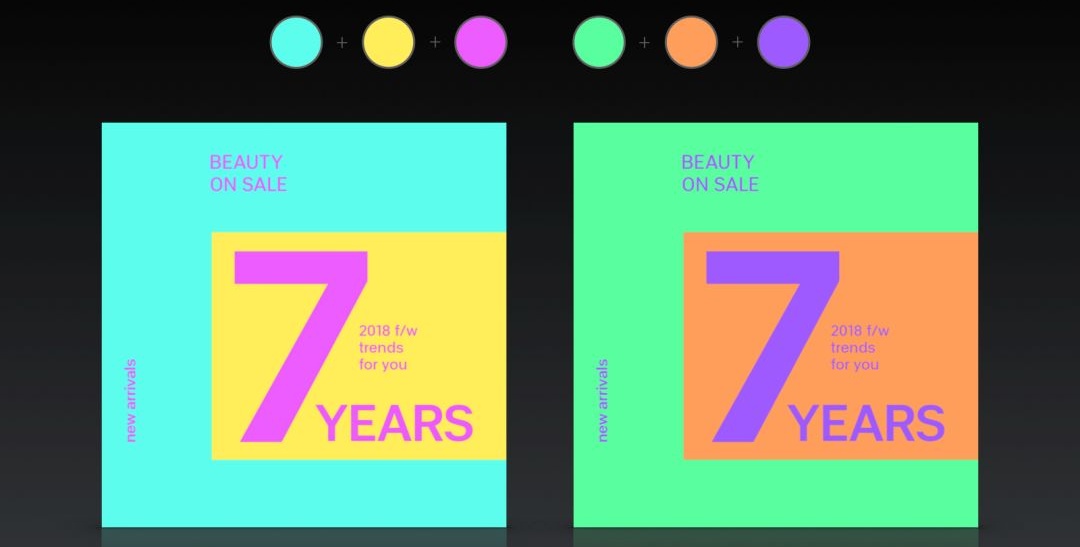 所谓配色达人,就是一次出48个方案