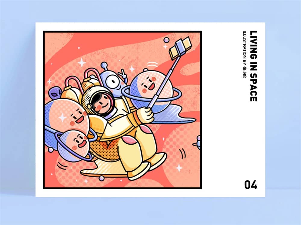 百万人气高手出品!创意描边插画绘制指南(附3D化教程)