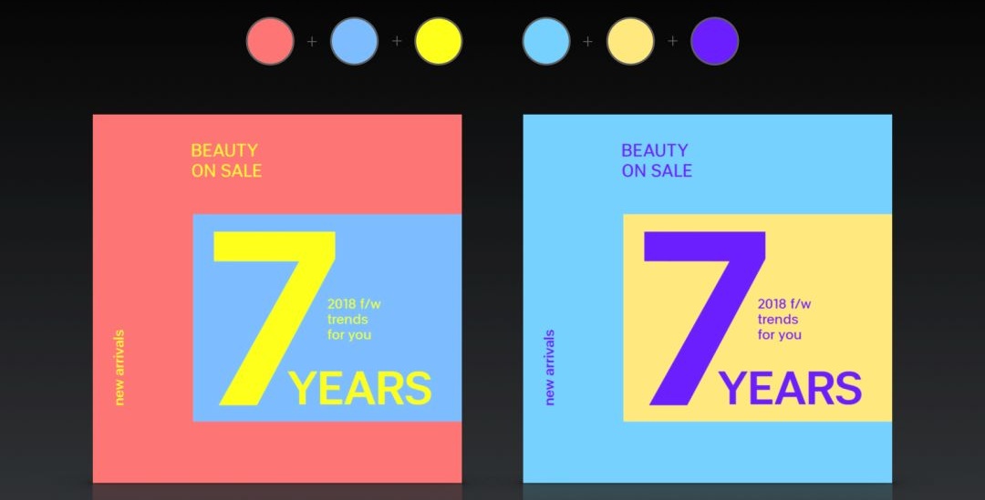 所谓配色达人,就是一次出48个方案