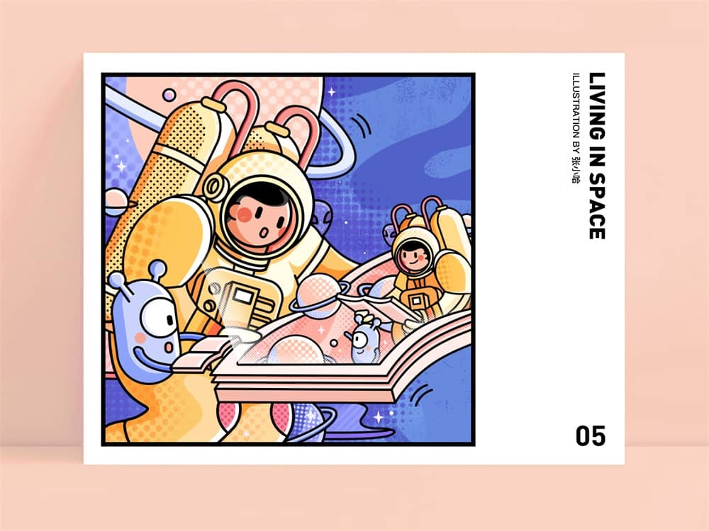 百万人气高手出品!创意描边插画绘制指南(附3D化教程)