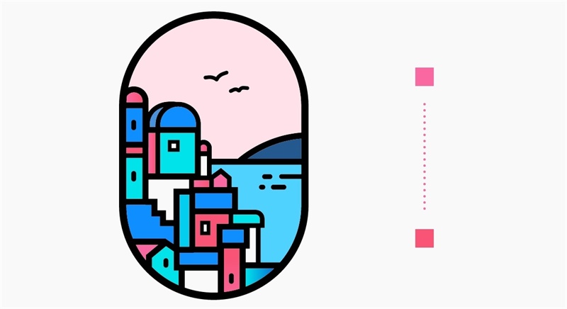 如何从零开始绘制线性插画风景?来看高手的设计思路总结!