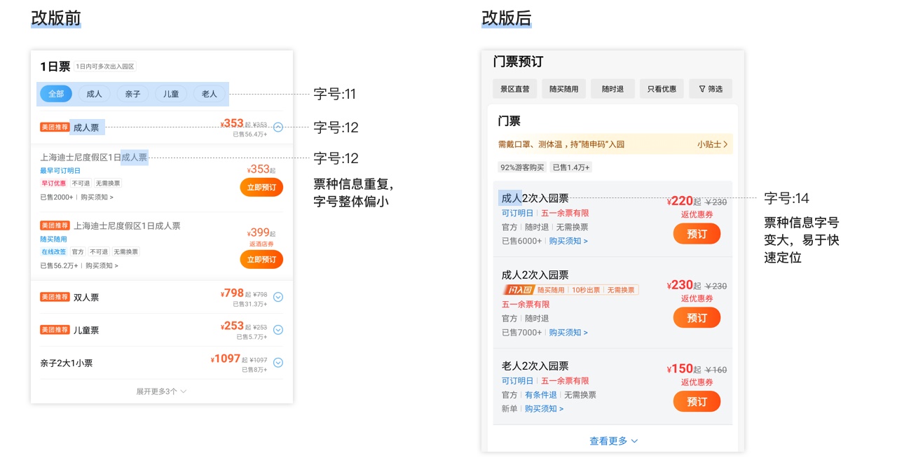 如何做好门票详情页改版?我深度分析了美团的设计
