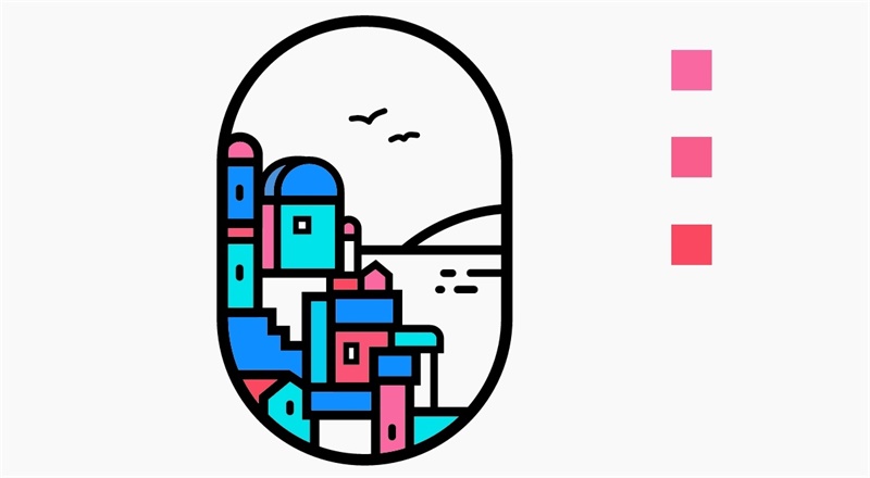 如何从零开始绘制线性插画风景?来看高手的设计思路总结!