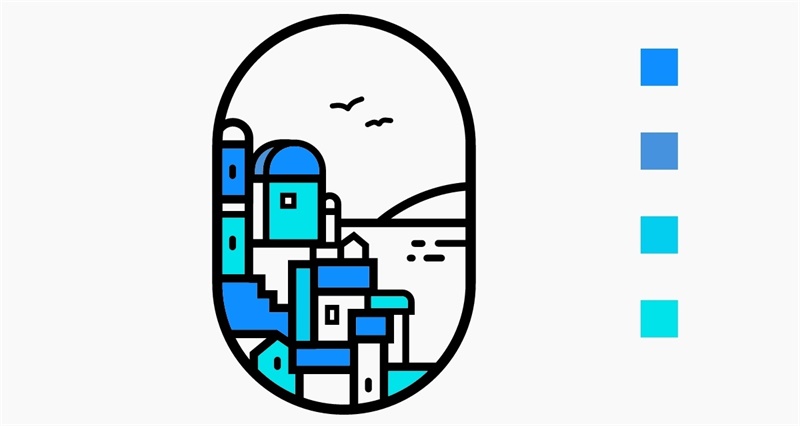 如何从零开始绘制线性插画风景?来看高手的设计思路总结!