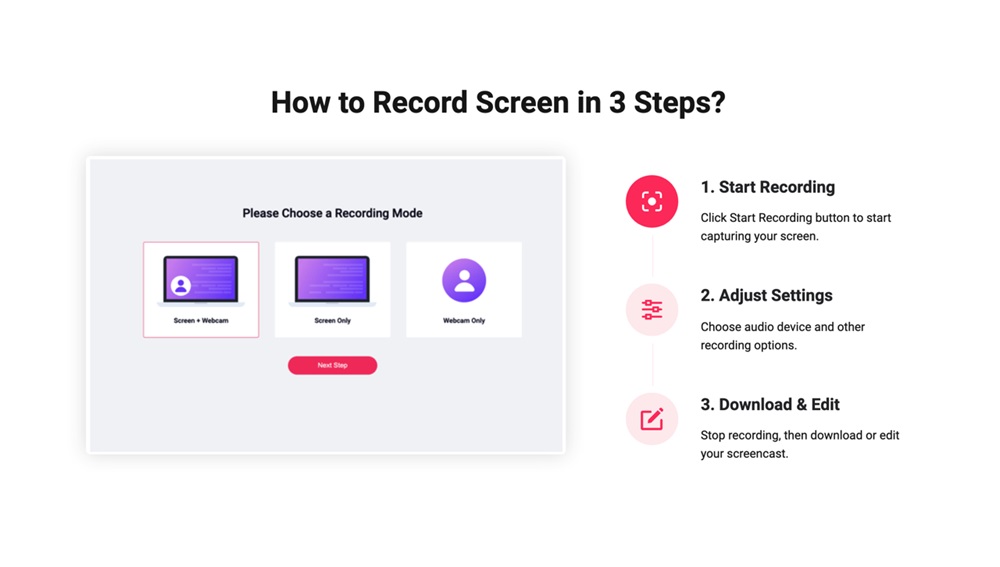不下载软件如何录屏?试试这个在线神器RecordCast!