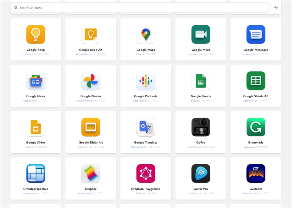 更新macOS Big Sur后图标不适配?来这个网站找就对了!