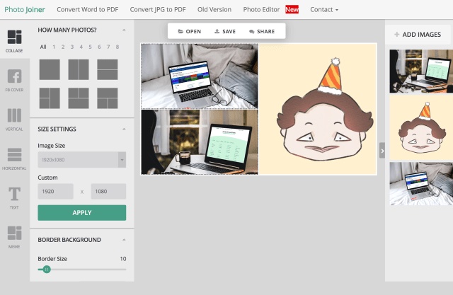 想拼接图片?这个线上拼图神器比美图秀秀更好用!