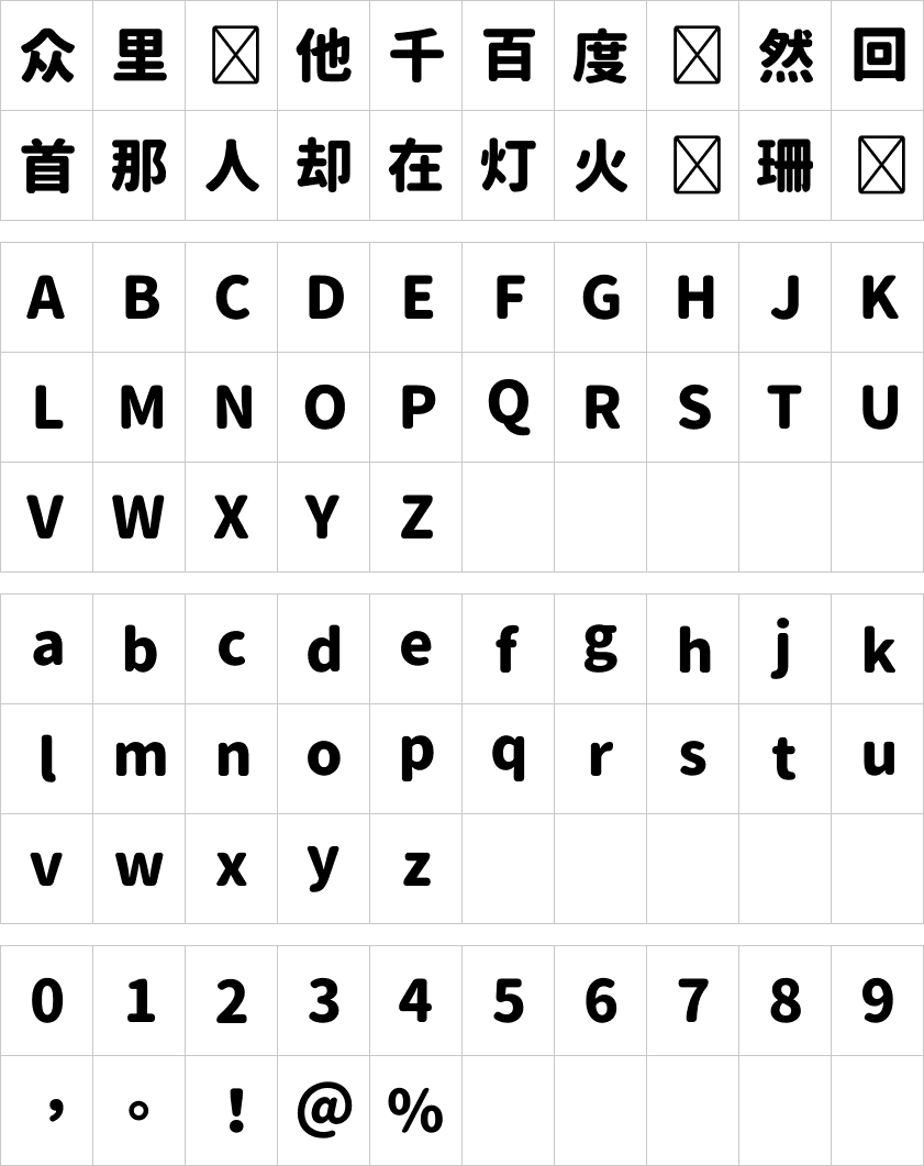 源柔ゴシックP Heavy