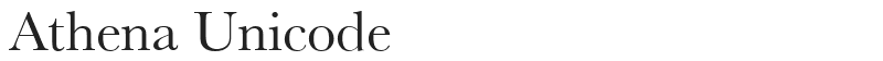 Athena Unicode