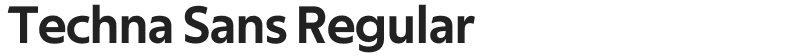 Techna Sans Regular