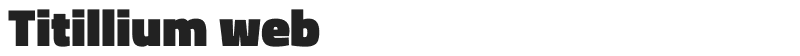 Titillium web