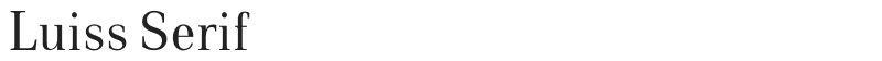 Luiss Serif