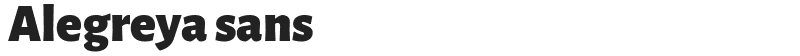 Alegreya sans