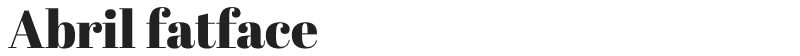 Abril fatface