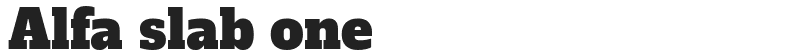 Alfa slab one