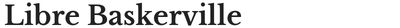 Libre Baskerville