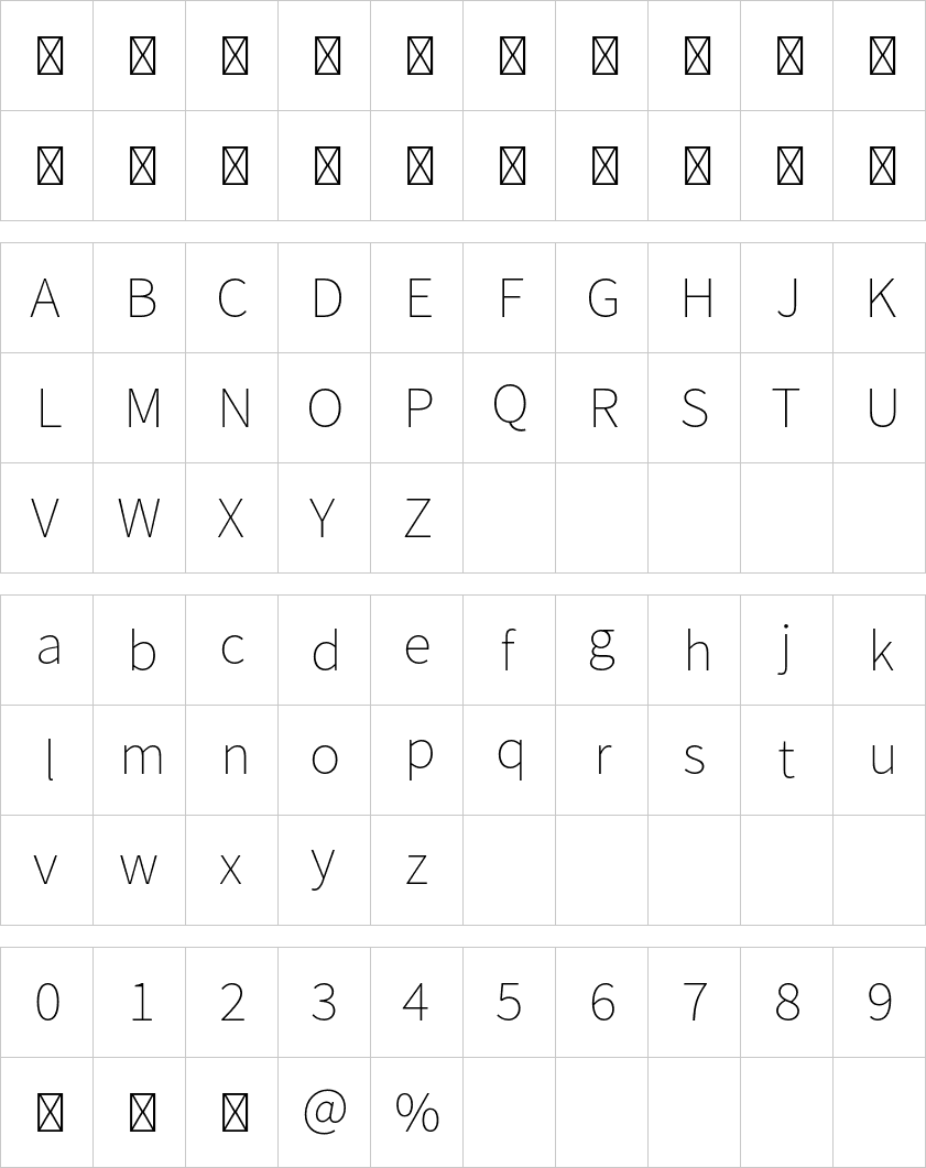 Source Sans Pro ExtraLight