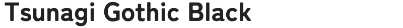 Tsunagi Gothic Black