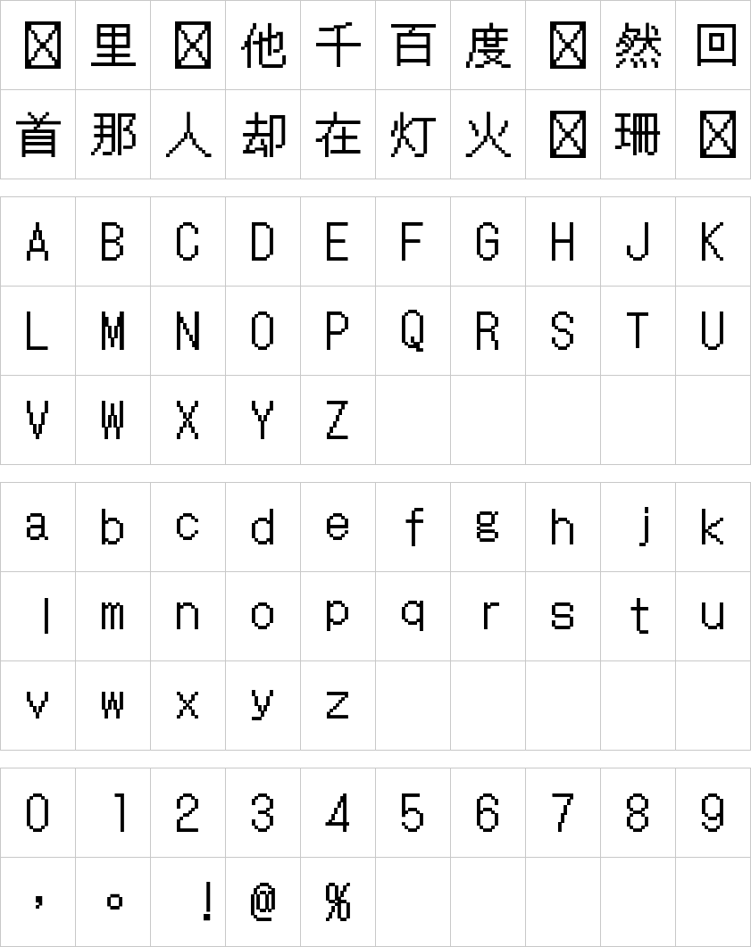 ドットゴシック16