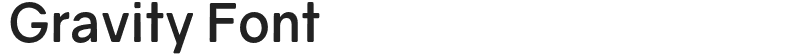 Gravity Font